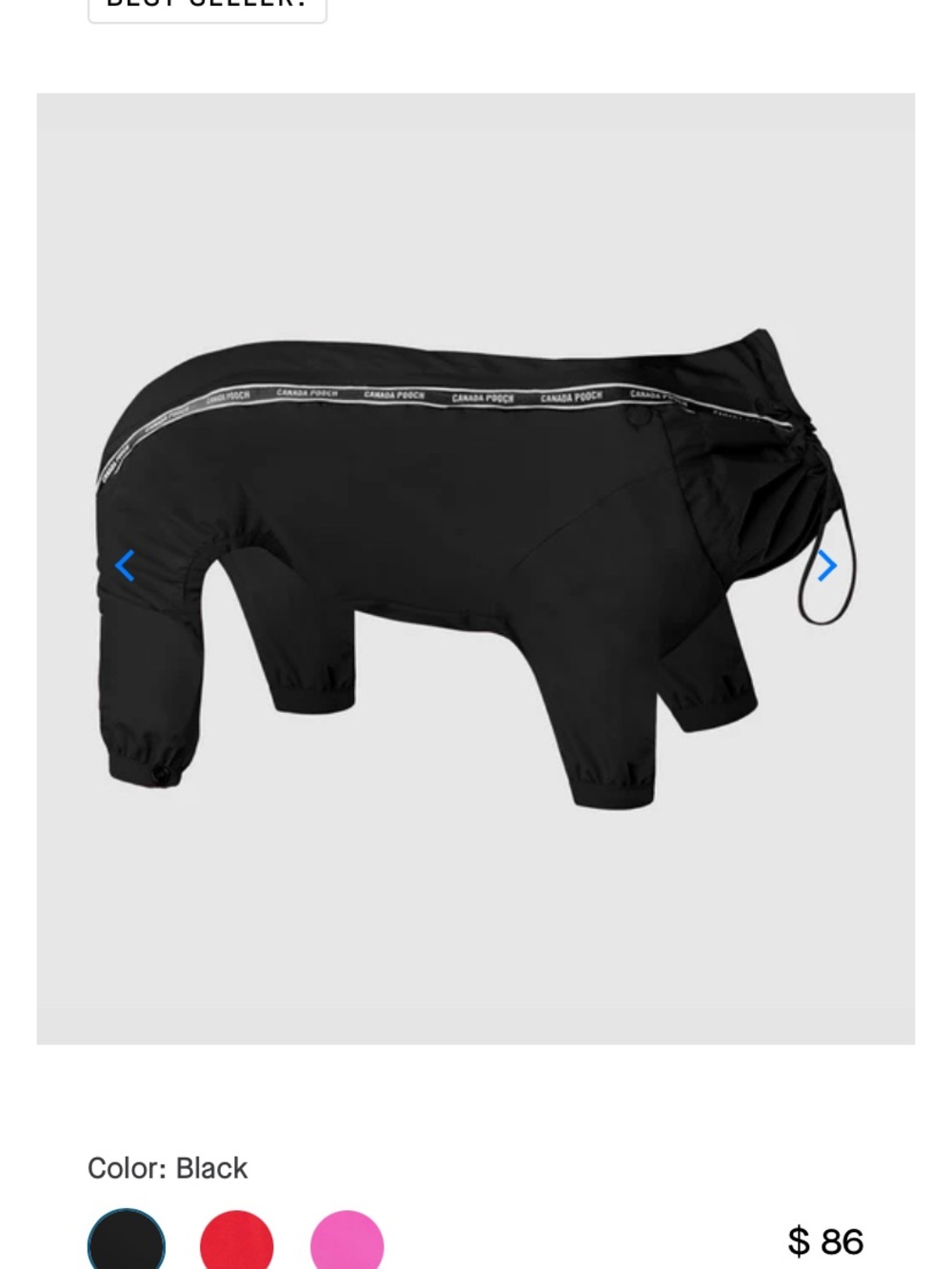 Canada Pooch Dog Winter Jacket - Black 14